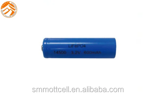 IFR14500 3,2 V 600 mAh bateria lifepo4 3