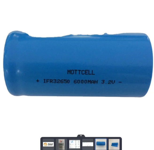 32650 3.2V Lifepo4 Cylinder Lithium Battery 5000mah 6000mah Li Ion Cell 0