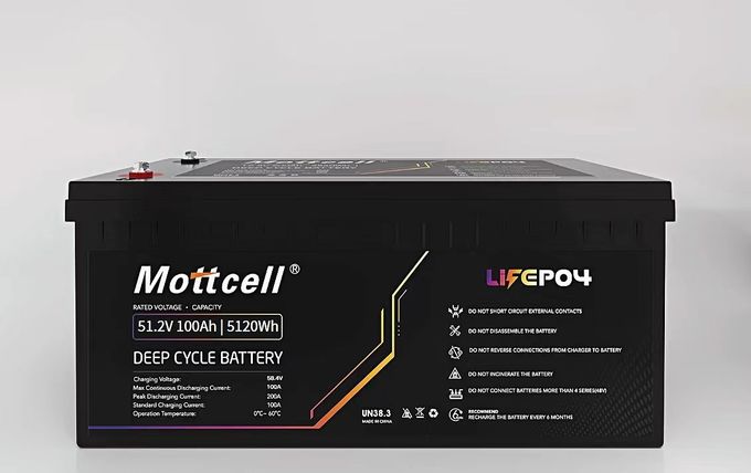 LiFePO4 Przemysłowa bateria litowa 48V 100Ah do elektrycznych wózków widłowych i energii słonecznej 3