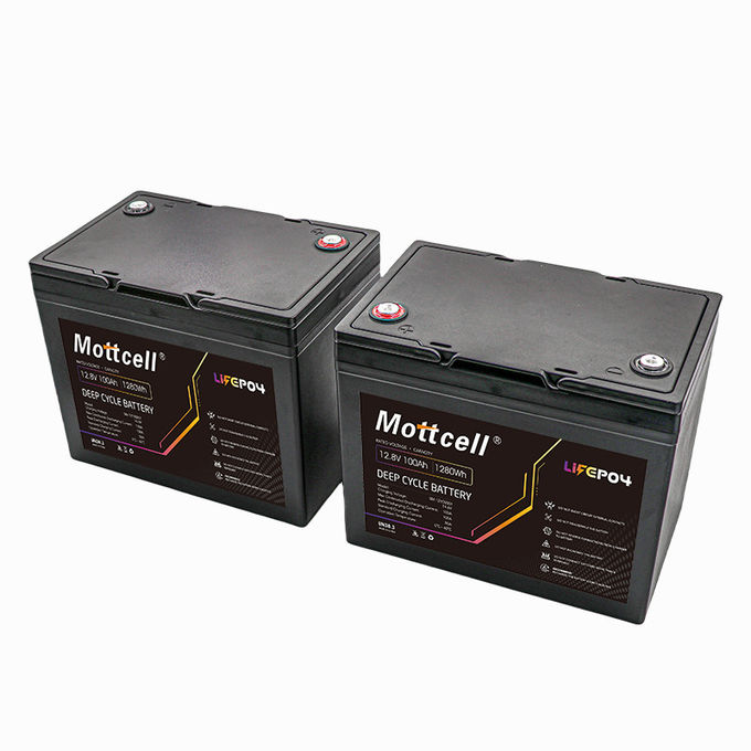 12V LIFEPO4 bateria zestaw ołowiu do litu bateria do magazynowania energii w systemach energii słonecznej nowej 24V 100AH RV Golf CART 1